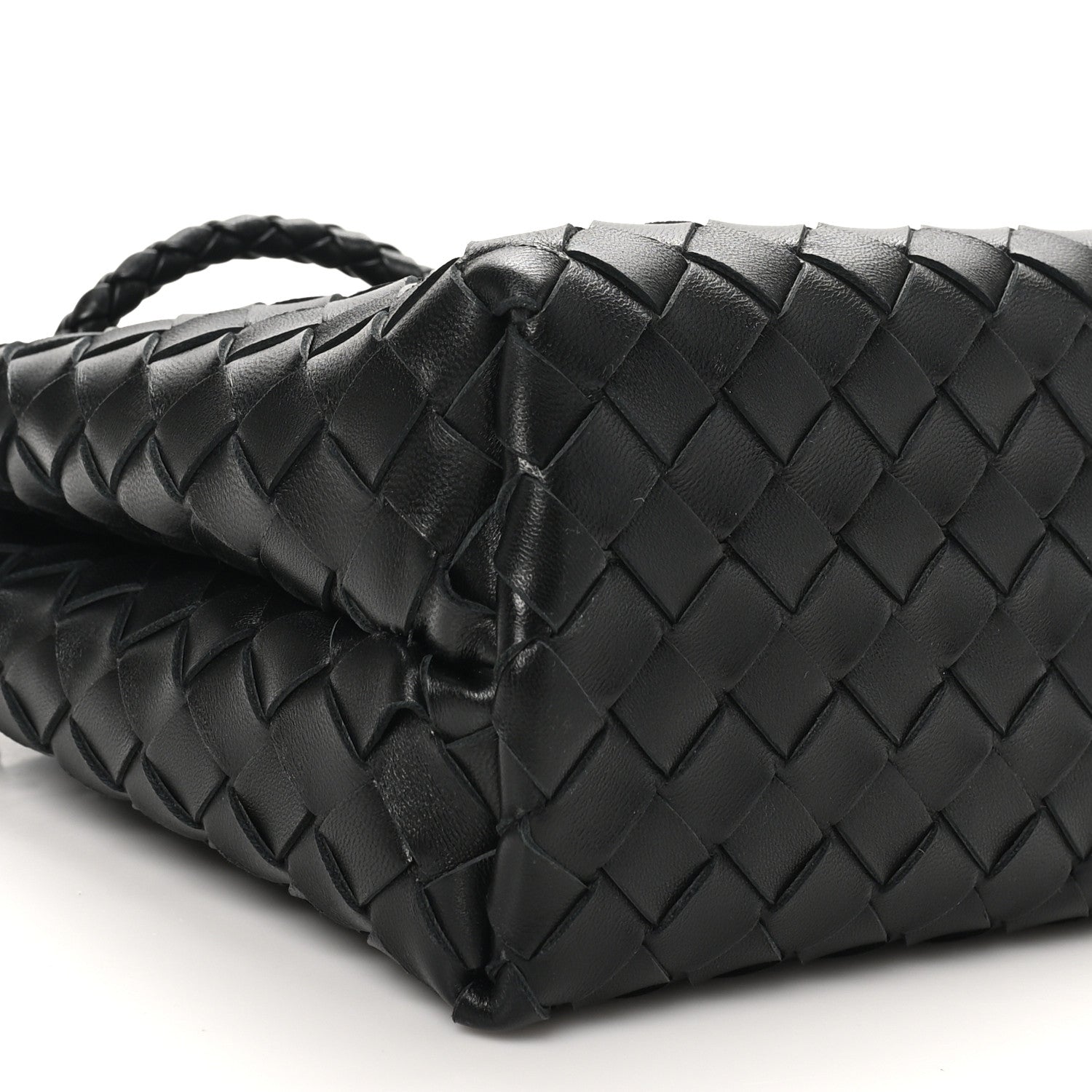 Bottega Veneta Nappa Intrecciato Small Andiamo Shoulder Bag Black 8 of 9
