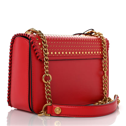 Versace Nappa Whipstitch Icon Western Chain Shoulder Bag Red 2 of 9