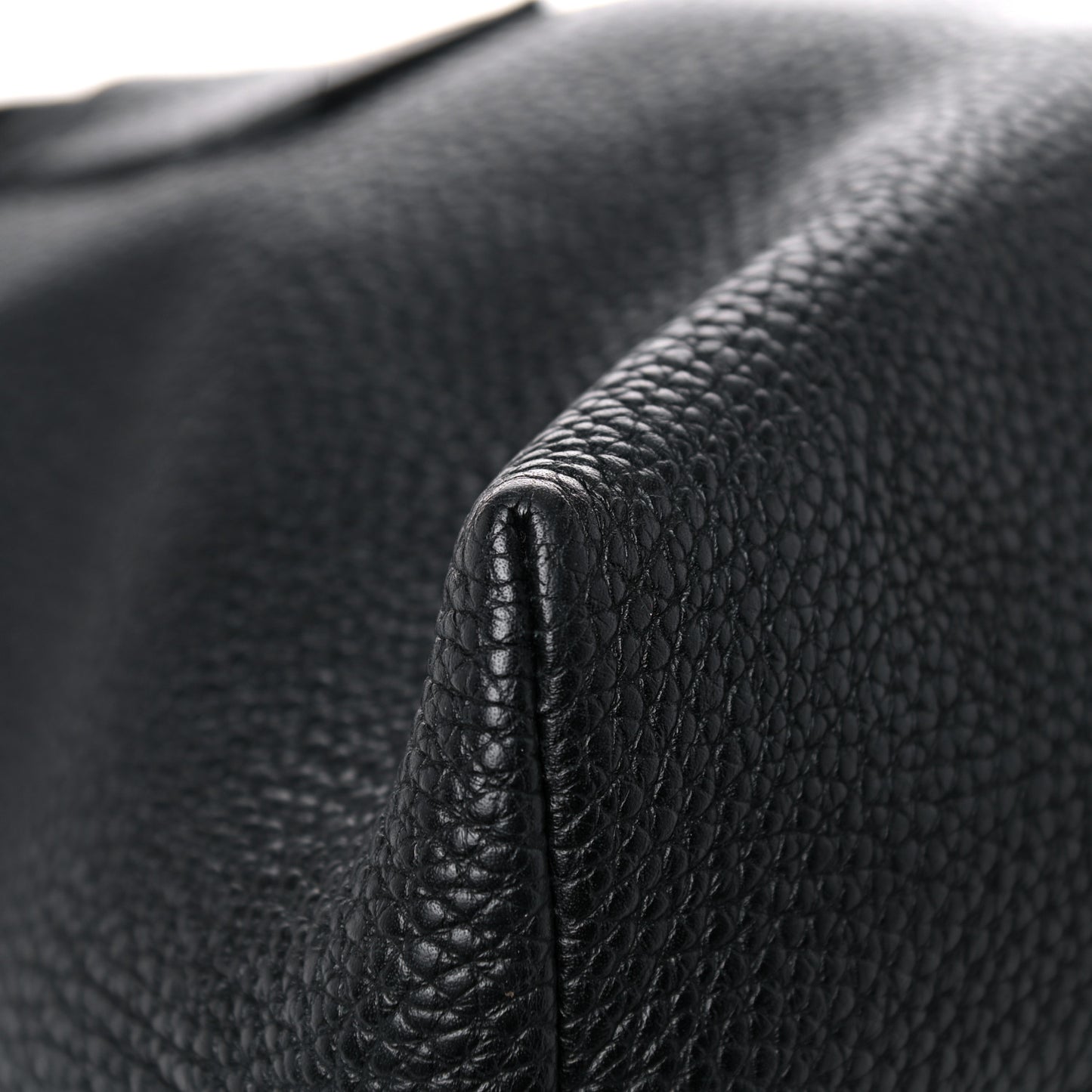London Grainy Calfskin Medium Baynard Tote Black