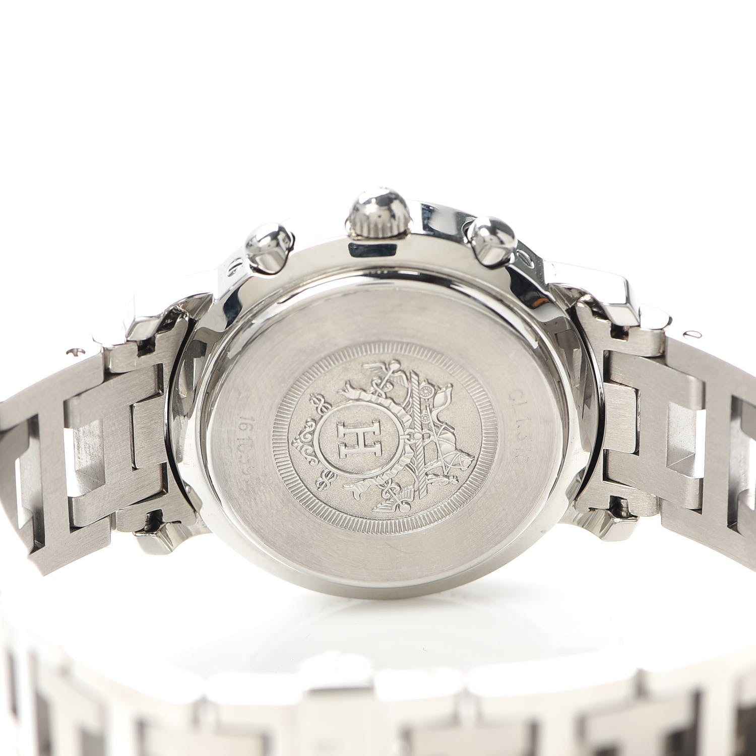 Hermes Stainless Steel 31mm Clipper Chronograph Quartz Watch 4 of 5