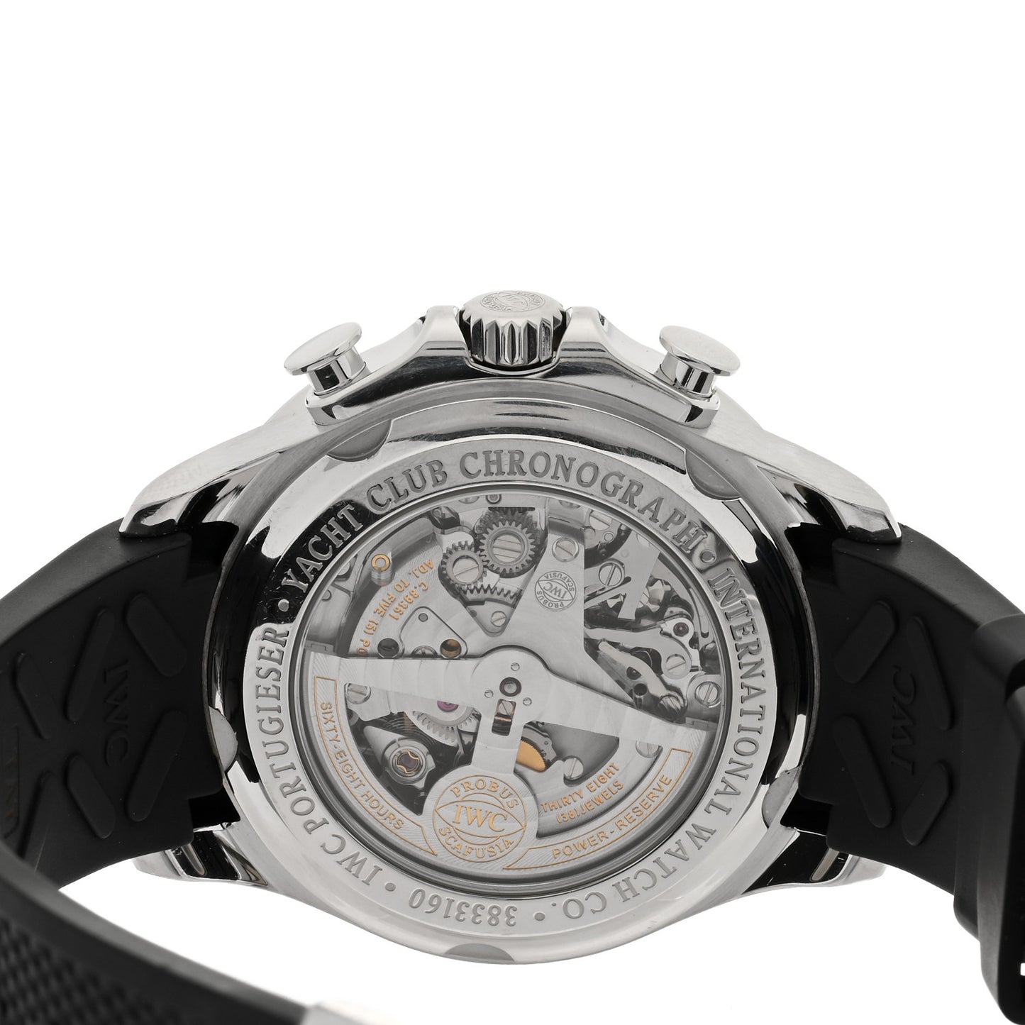 Stainless Steel Rubber 43mm Portugieser Yacht Club Chronograph Automatic Watch IW390503
