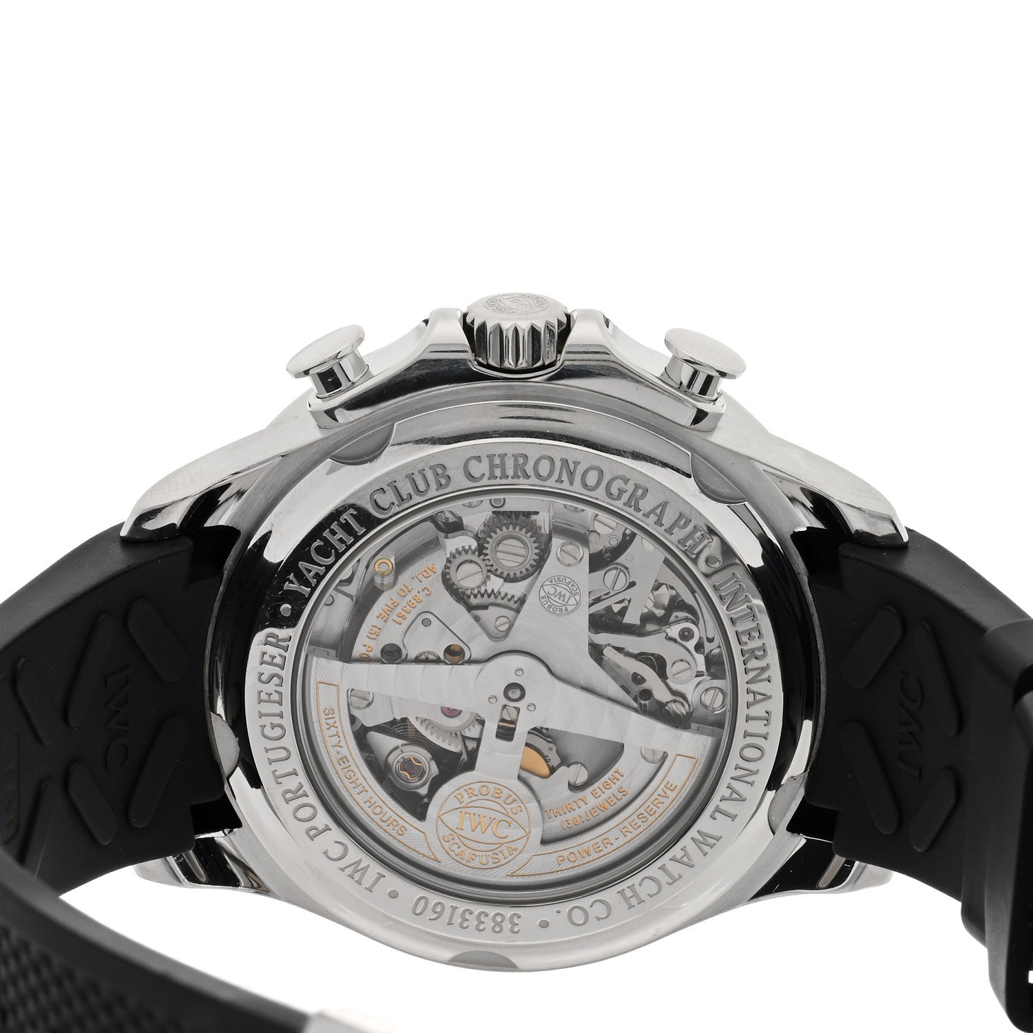 IWC Stainless Steel Rubber 43mm Portugieser Yacht Club Chronograph Automatic Watch IW390503 4 of 4