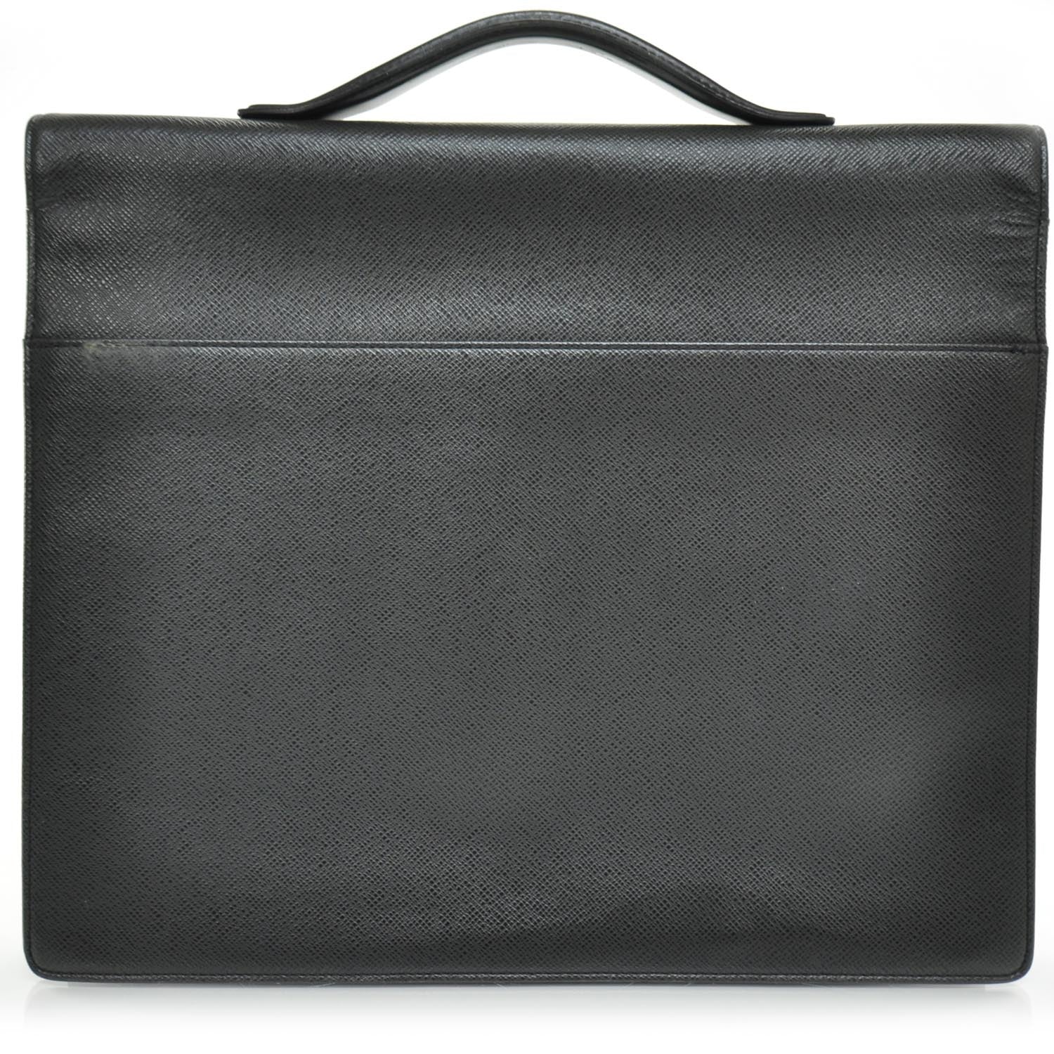 Louis Vuitton Taiga Serviette Khazan 1 Soufflet Briefcase 4 of 10
