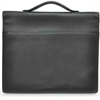 Louis Vuitton Taiga Serviette Khazan 1 Soufflet Briefcase 4 of 10