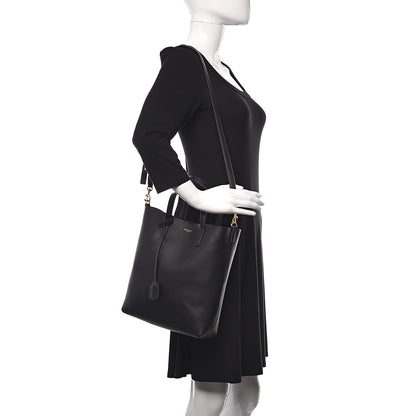 Saint Laurent Calfskin Toy Shopping Tote Black 2 of 9