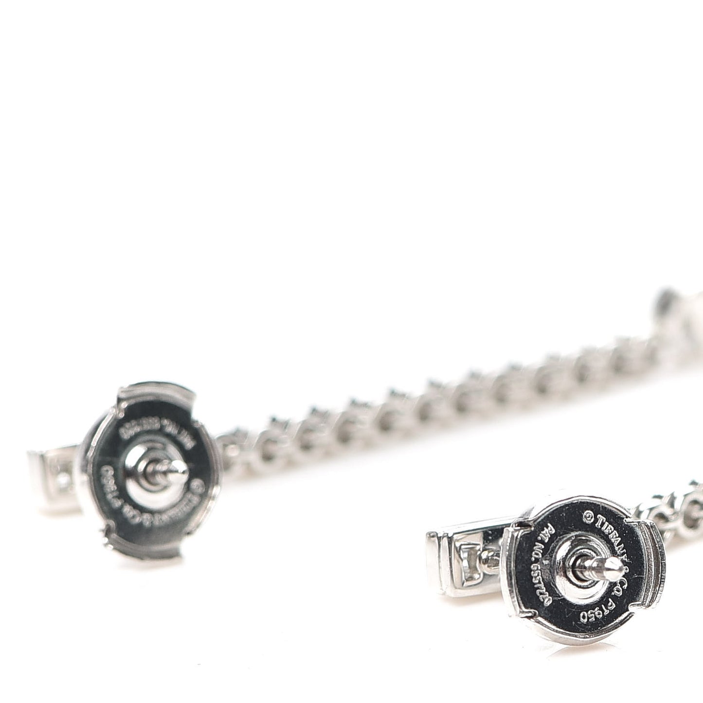 Platinum Diamond Jazz Single Drop Earrings