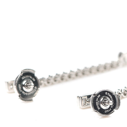 Tiffany Platinum Diamond Jazz Single Drop Earrings 3 of 5