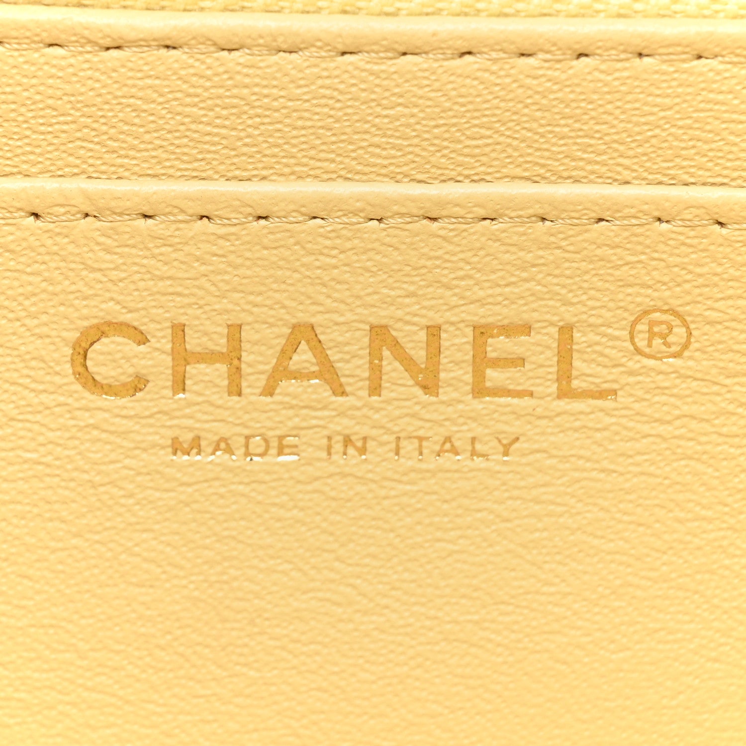 Chanel Lambskin Quilted Mini Rectangular Flap Yellow 6 of 17