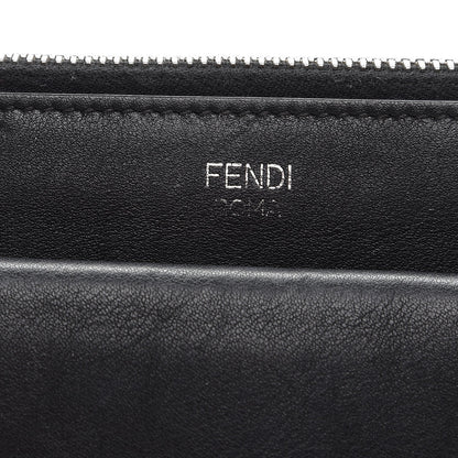 Fendi Vitello Dolce Fox Elaphe Ayers Hypnoteyes Min 2Jours Pouch Black Giallo Multicolor 9 of 9