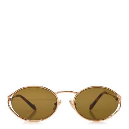 Miu Miu Metal Oval Sunglasses SMU52Y Tortoise Loden 2 of 7