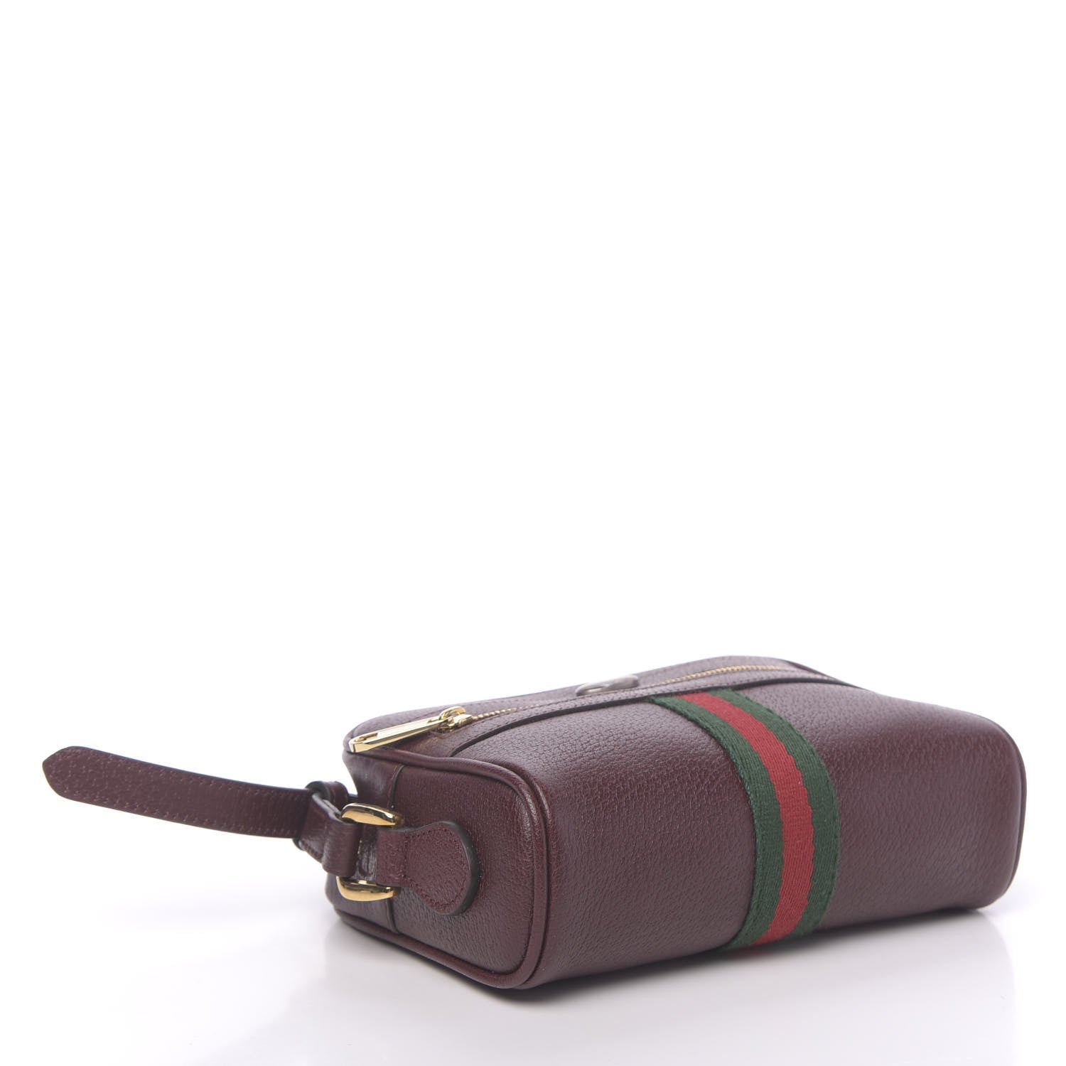 Gucci Calfskin Web Mini Ophidia Shoulder Bag Vintage Bordeaux 4 of 11