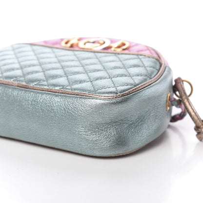 Gucci Laminated Nappa Trapuntata Mini Zumi Dome Shoulder Bag Rosa Lago Rame 9 of 11