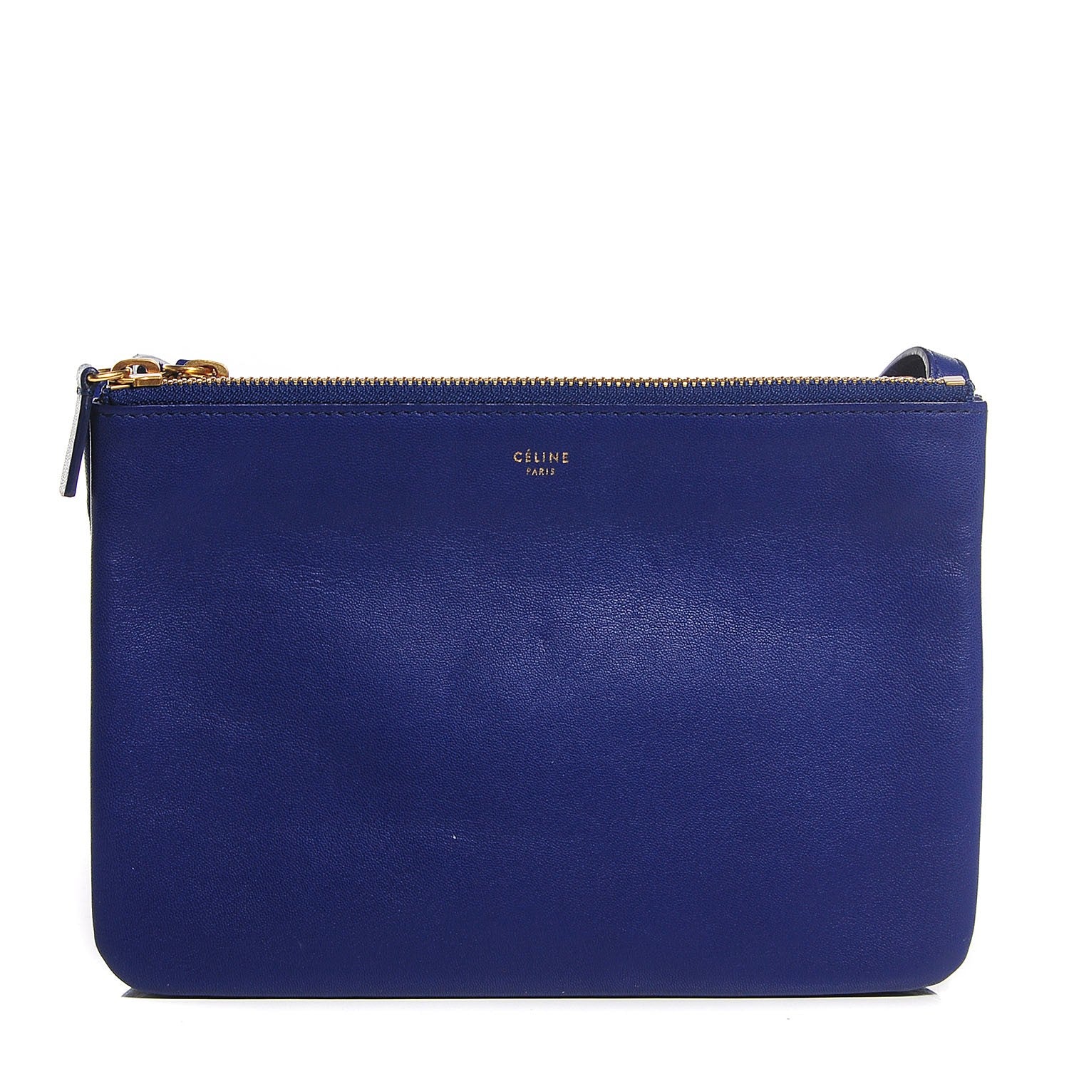 Celine Lambskin Small Trio Crossbody Bag Indigo 1 of 7