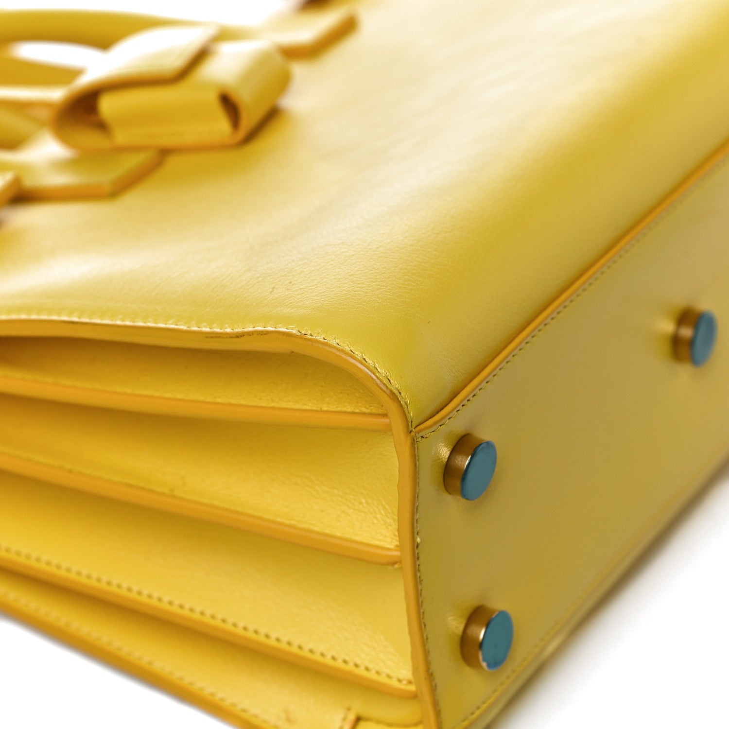 Saint Laurent Calfskin Nano Sac De Jour Jaune 10 of 11