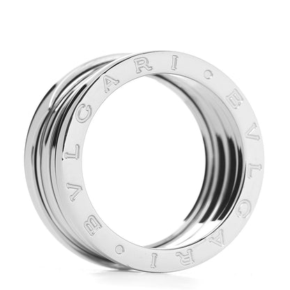 Bulgari 18K White Gold B.Zero1 4 Band Ring 57 8 4 of 6