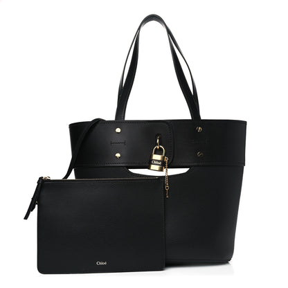 Chloe Smooth Grained Calfskin Small Aby Tote Black 1 of 13