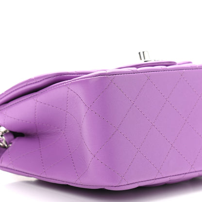 Chanel Lambskin Quilted Mini Square Flap Purple 8 of 9