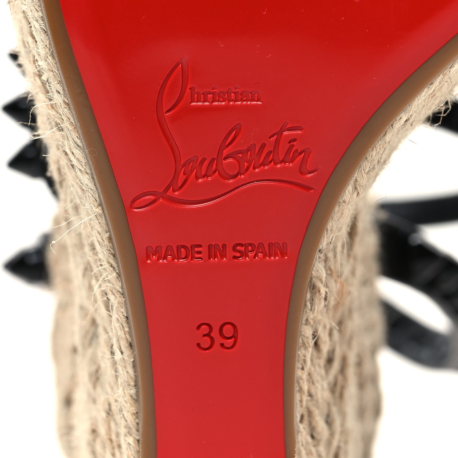 Christian Louboutin Patent Monochrome Mafaldina 120 Wedge Sandals 39 Black 6 of 7