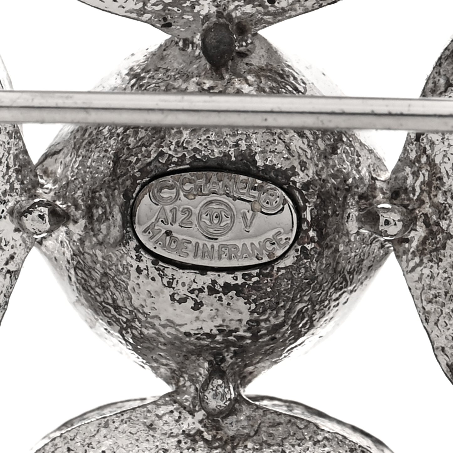 Crystal CC Cross Brooch Light Gold Beige