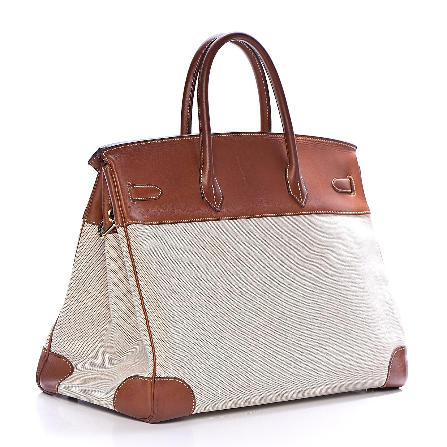 Toile Barenia Birkin 40 Fauve