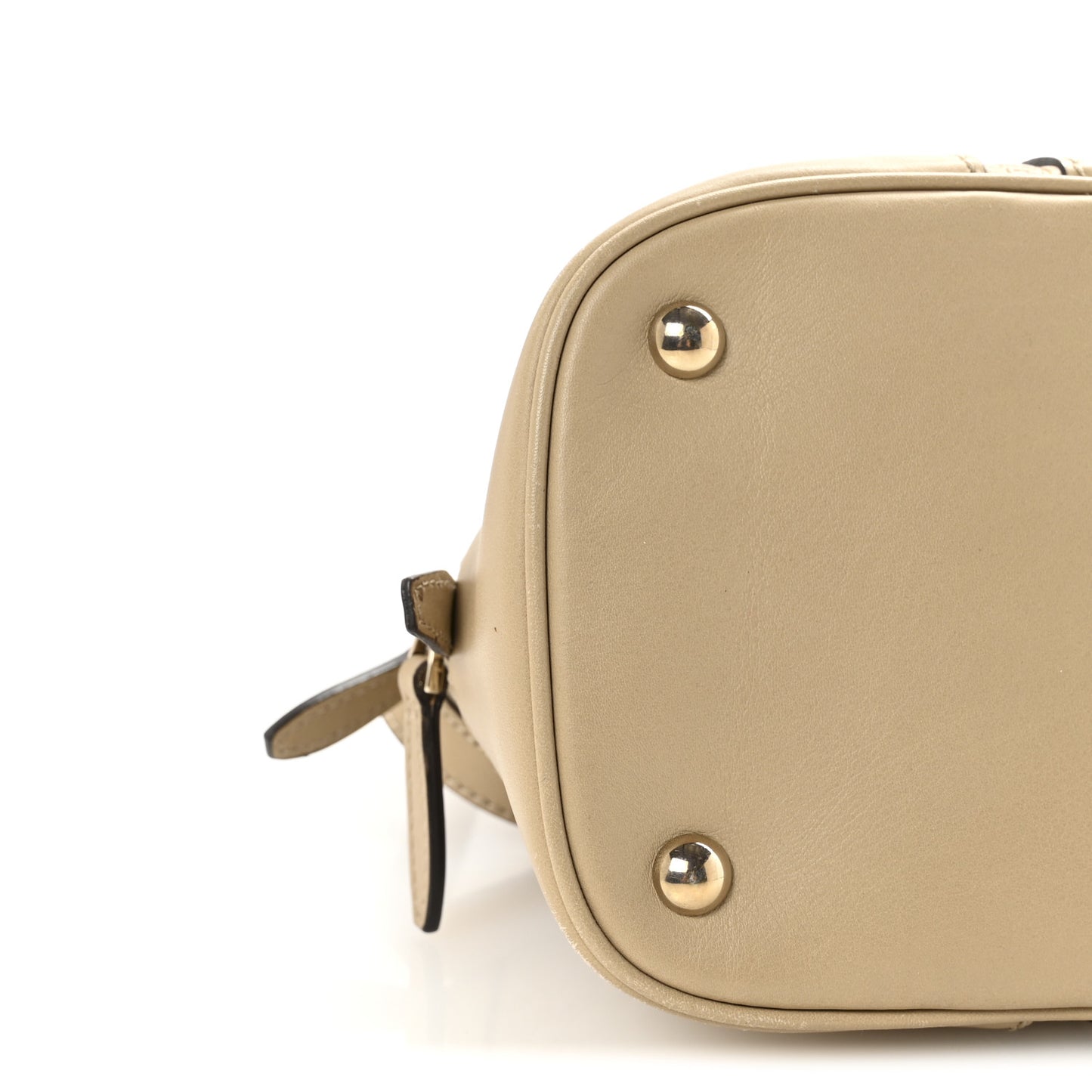 Microguccissima Small Nice Top Handle Dome Bag Beige