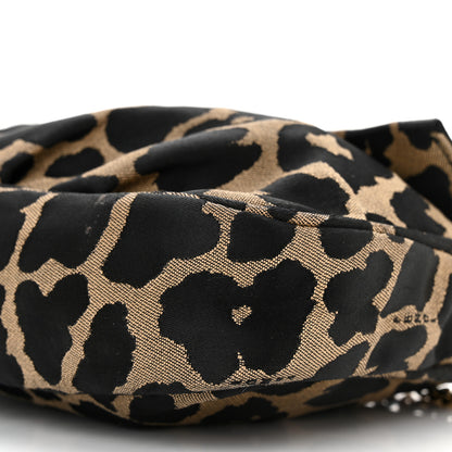 Fendi Jacquard Leopard Print Fendista Pouchette Crossbody Taupe Black 10 of 10