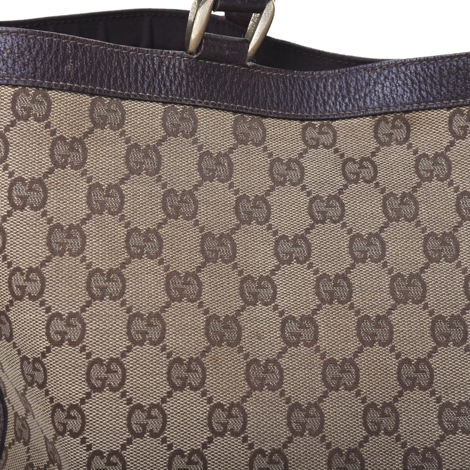 Gucci Monogram Large Abbey Tote Dark Brown 19 of 21
