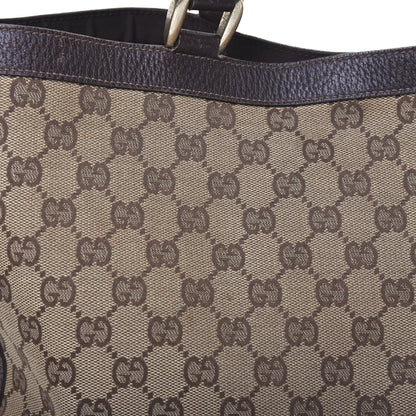 Gucci Monogram Large Abbey Tote Dark Brown 19 of 21