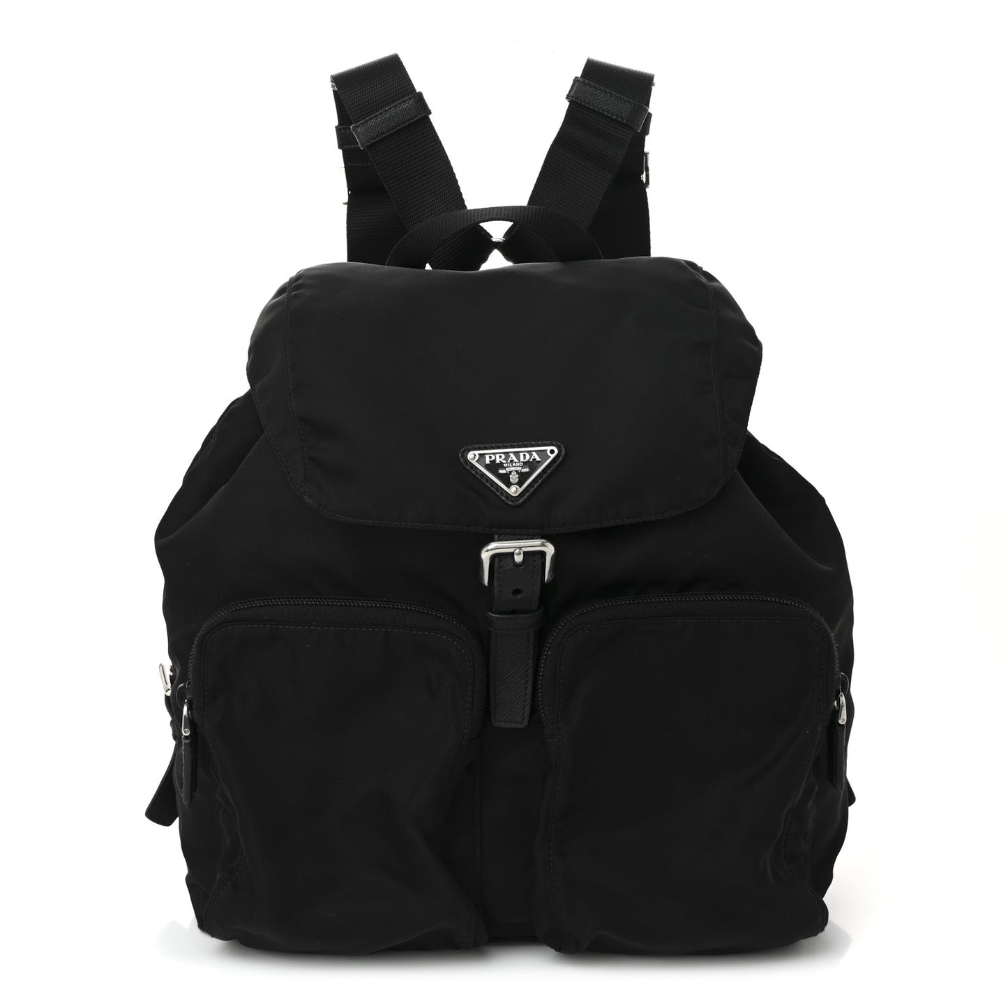 Nylon Vela Large Backpack Black