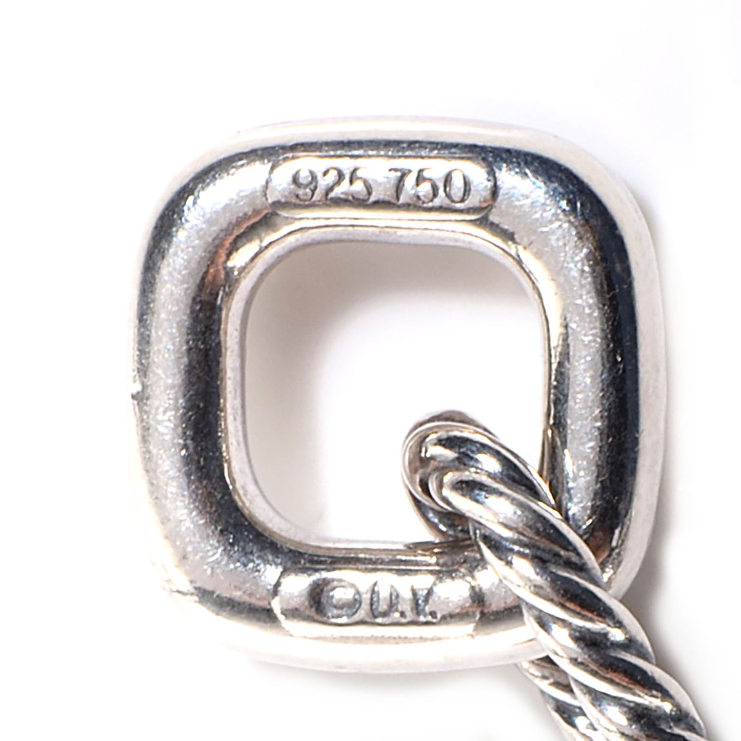 Sterling Silver 18K Yellow Gold Cable Heart Figaro Necklace