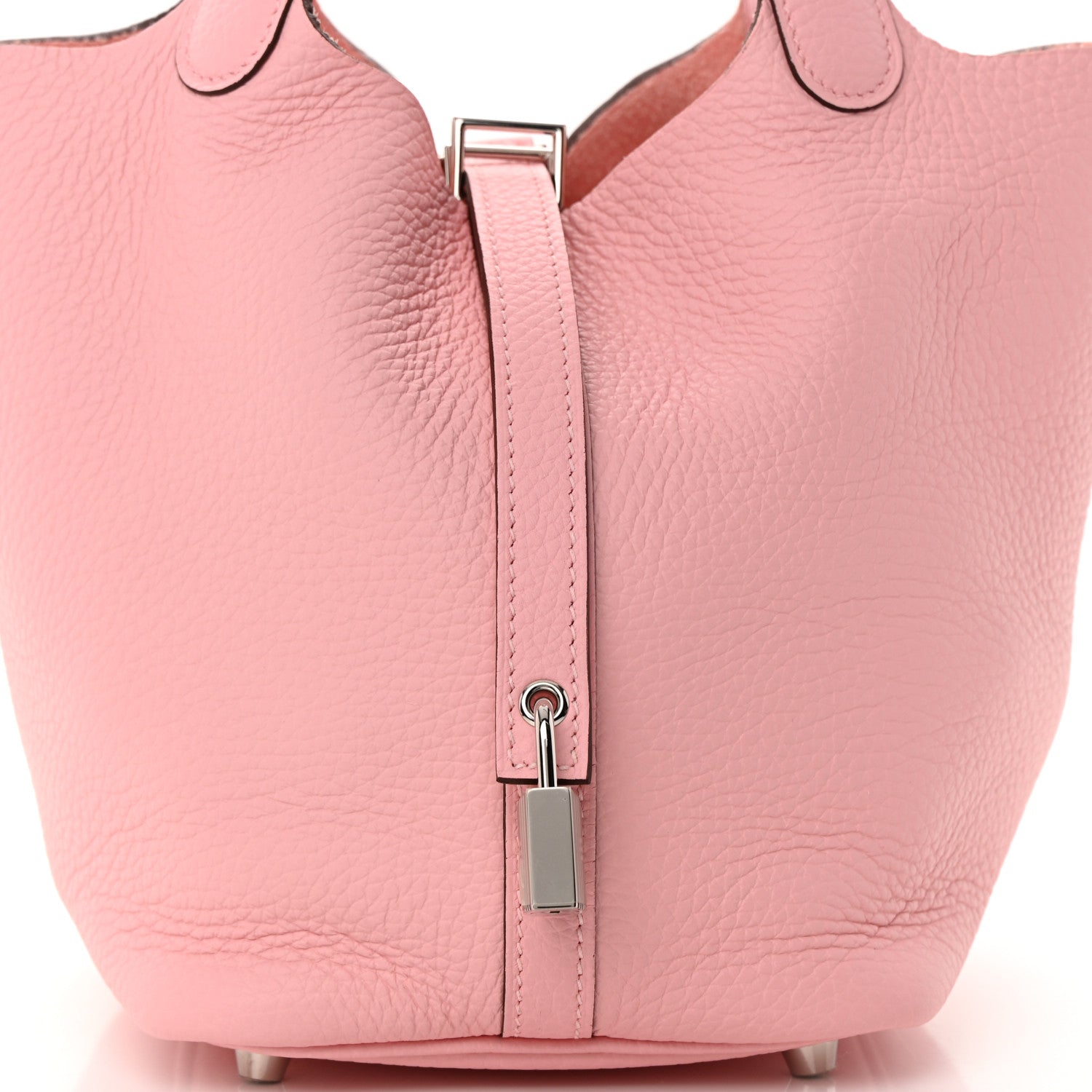 Hermes Taurillon Clemence Picotin Lock 18 PM Rose Sakura 8 of 14