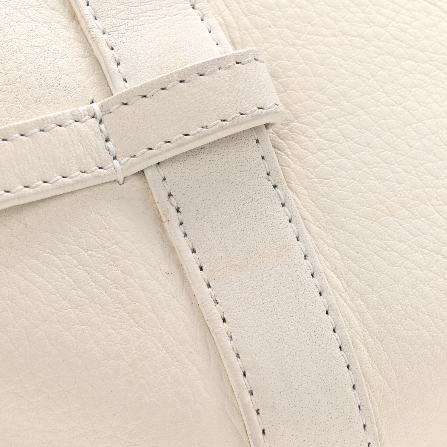 Christian Dior Calfskin Logo Charms Boston White 15 of 15