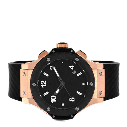 Hublot 18K Rose Gold Titanium Rubber 44mm Big Bang Evolution Automatic Watch Black 301.PX.1180.RX 3 of 5