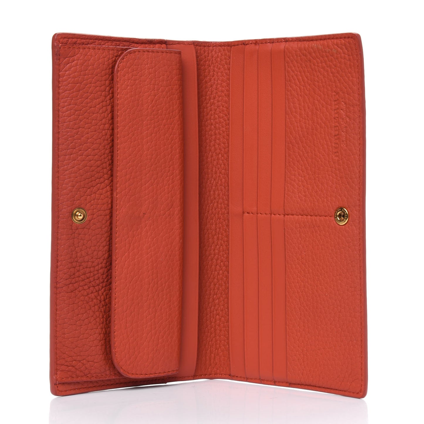 Calfskin Hastings Continental Wallet Orange