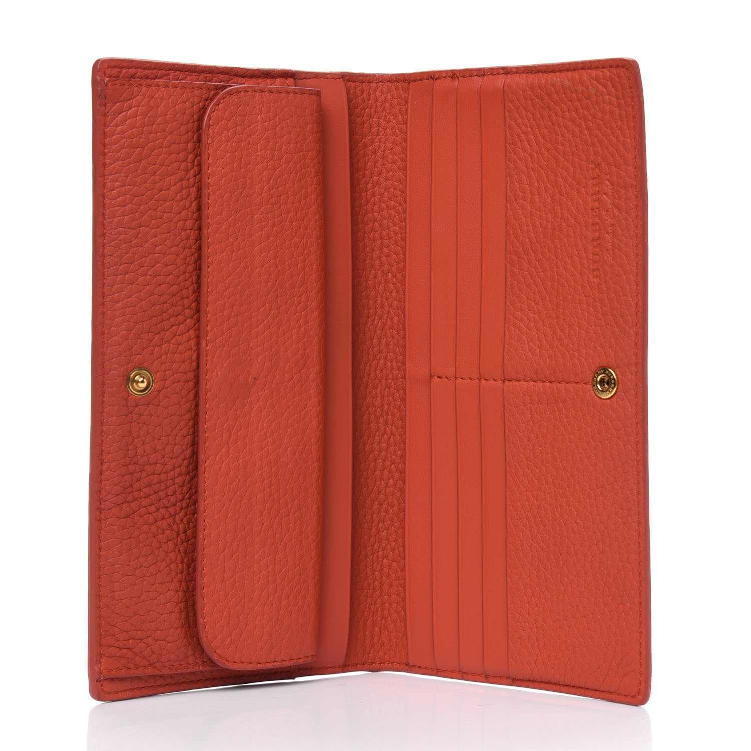 Burberry Calfskin Hastings Continental Wallet Orange 4 of 7