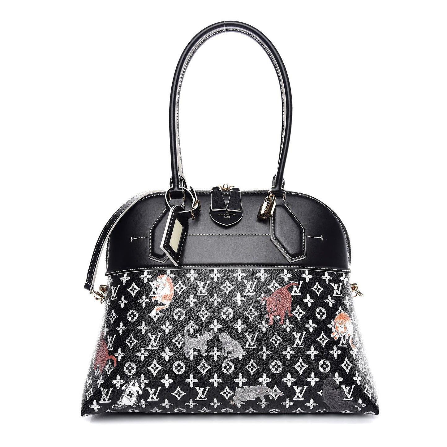 Calfskin Catogram Alma Souple MM Black