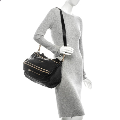 Givenchy Washed Lambskin Medium Studded Pandora Black 2 of 7