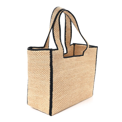 Loewe Raffia Large Paula's Ibiza Logo Tote Natural Tan 2 of 9