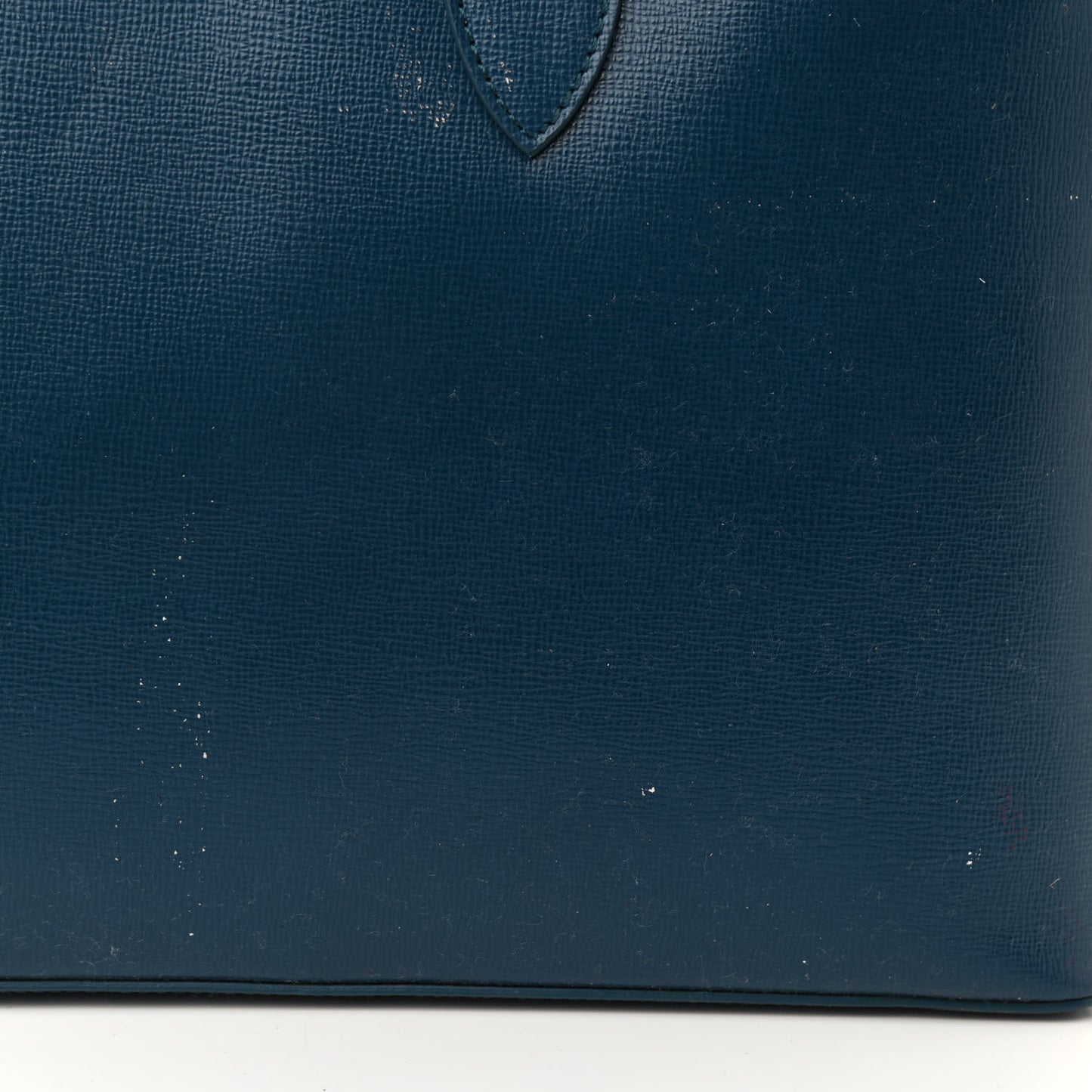 Textured Calfskin Barrow Briefcase Blue