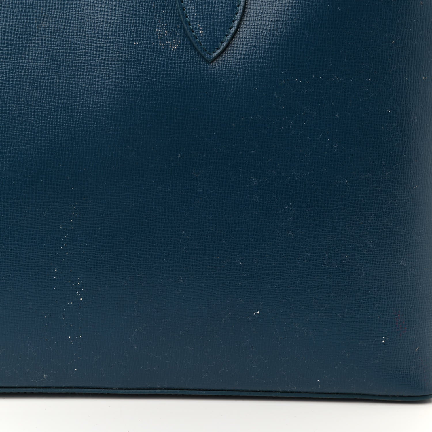Burberry Textured Calfskin Barrow Briefcase Blue 9 of 11