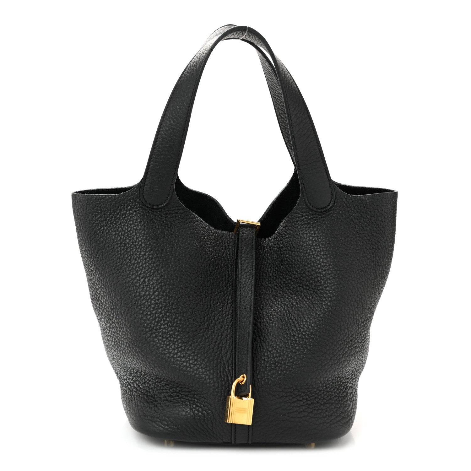 Hermes Taurillon Clemence Picotin Lock 22 MM Black 1 of 13