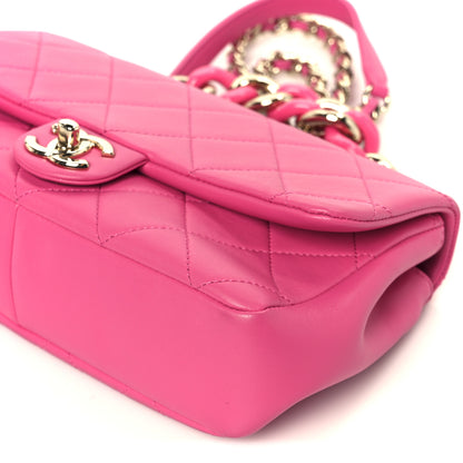 Chanel Lambskin Quilted Resin Bi-Color Chain Flap Bag Pink 11 of 11