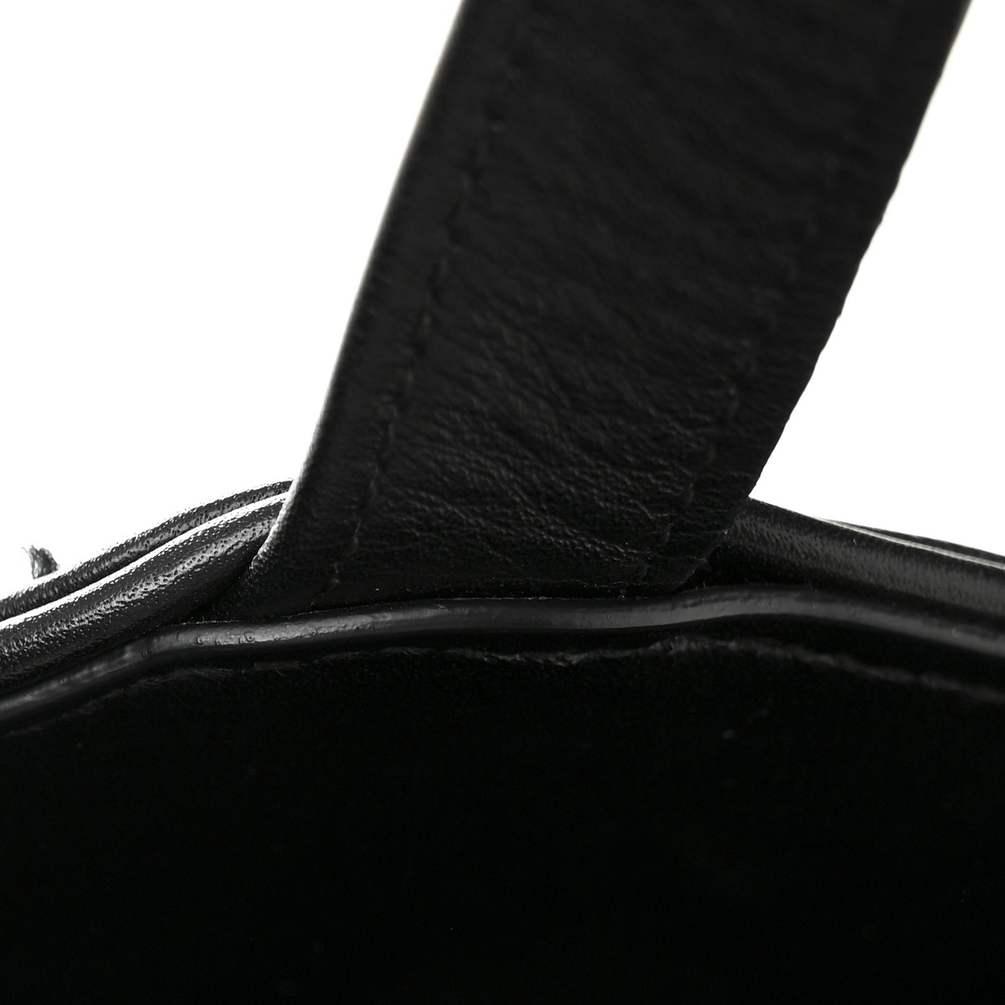 Calfskin Quilted Paris Shopper Tote Black