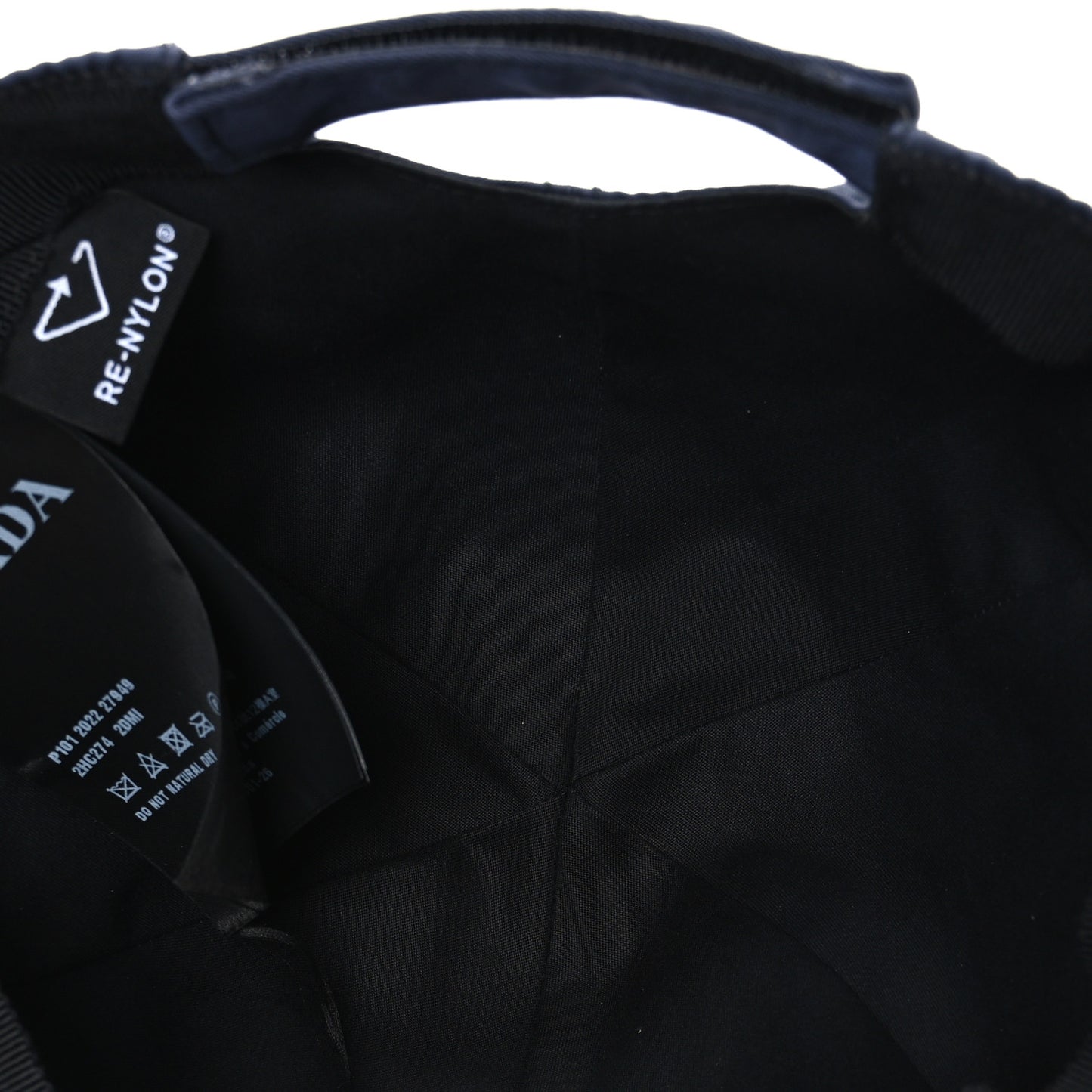 Re-Nylon Mens Baseball Cap M Bleu