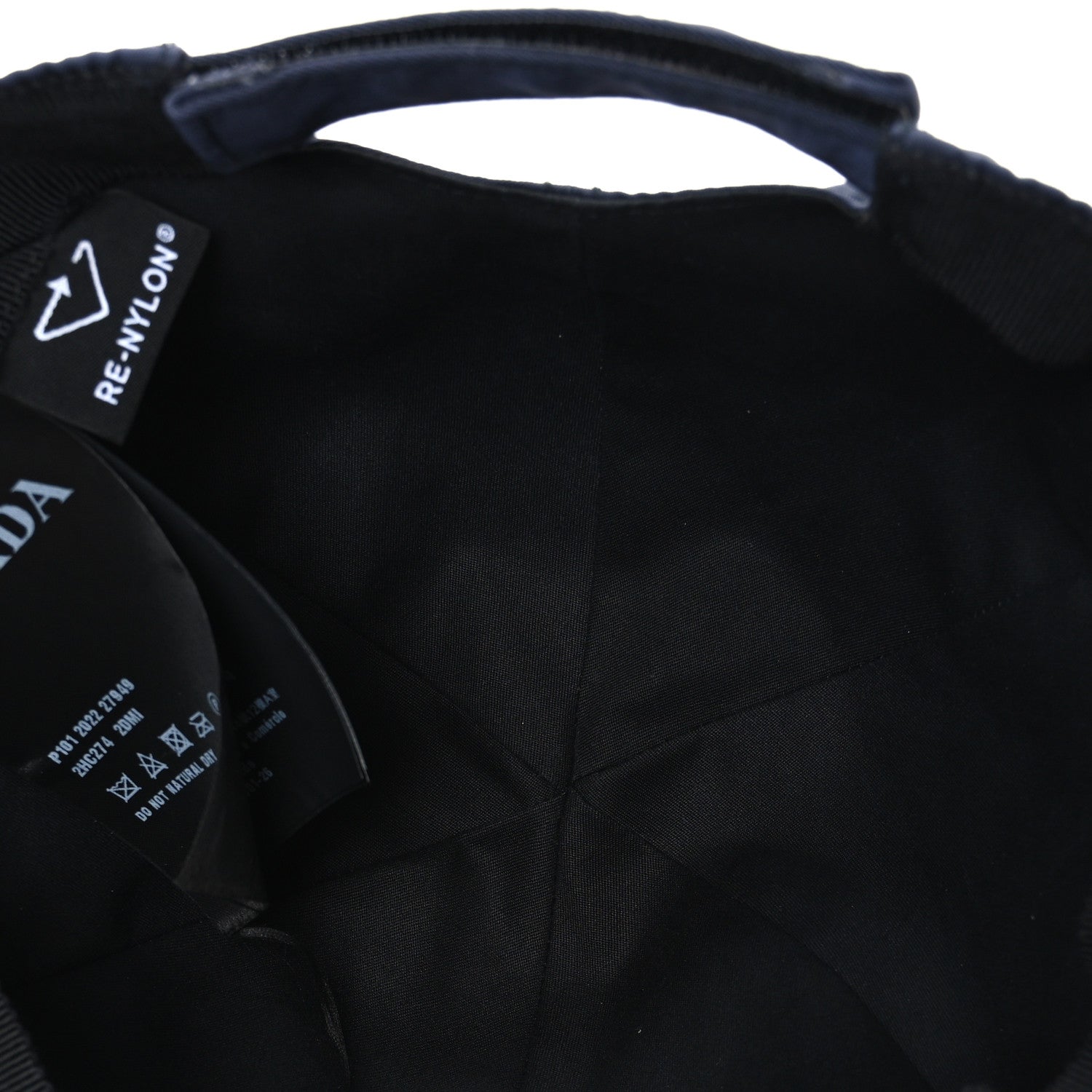 Prada Re-Nylon Mens Baseball Cap M Bleu 7 of 9