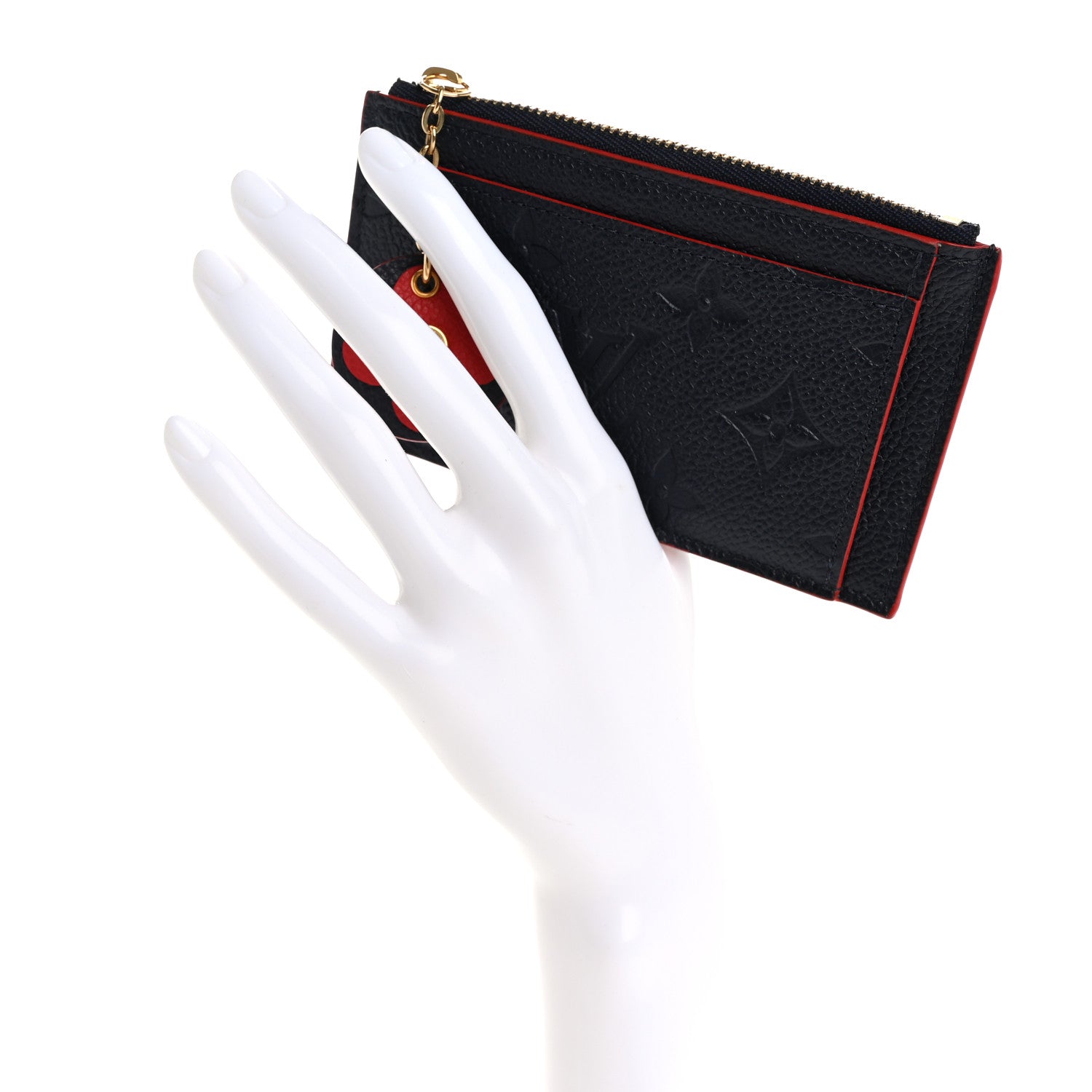 Louis Vuitton Empreinte Blooming Flowers Zipped Card Holder Marine Rouge 2 of 7