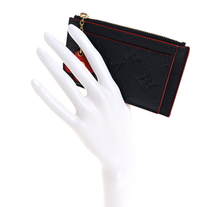 Louis Vuitton Empreinte Blooming Flowers Zipped Card Holder Marine Rouge 2 of 7