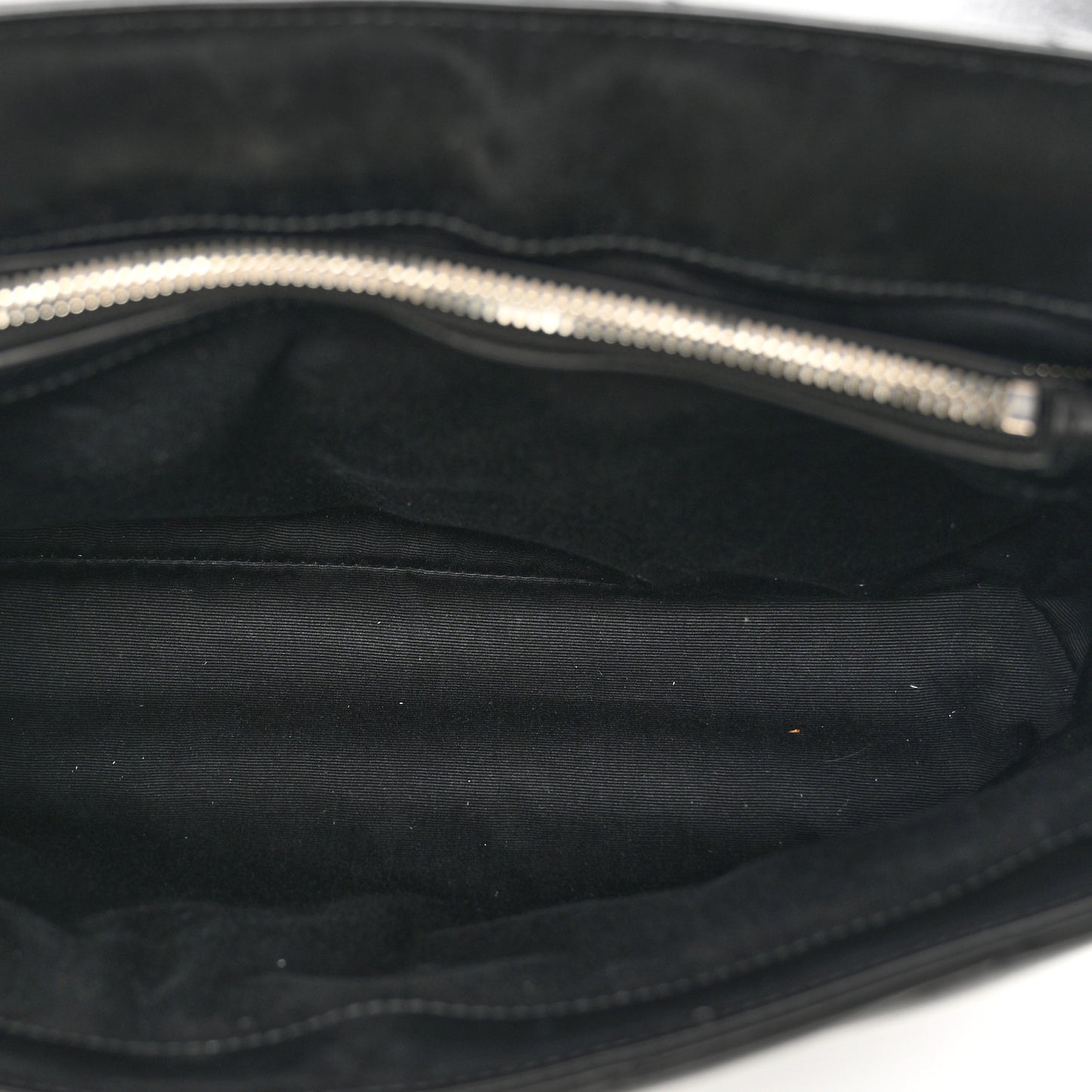 Calfskin Y Quilted Monogram Medium Loulou Chain Satchel Black