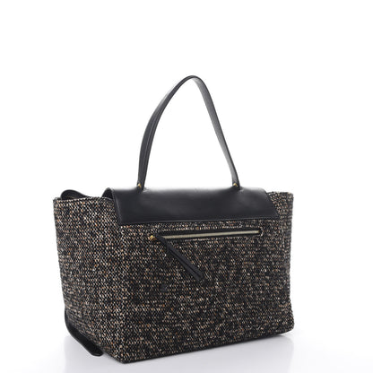 Celine Tweed Calfskin Small Belt Bag Black 3 of 10