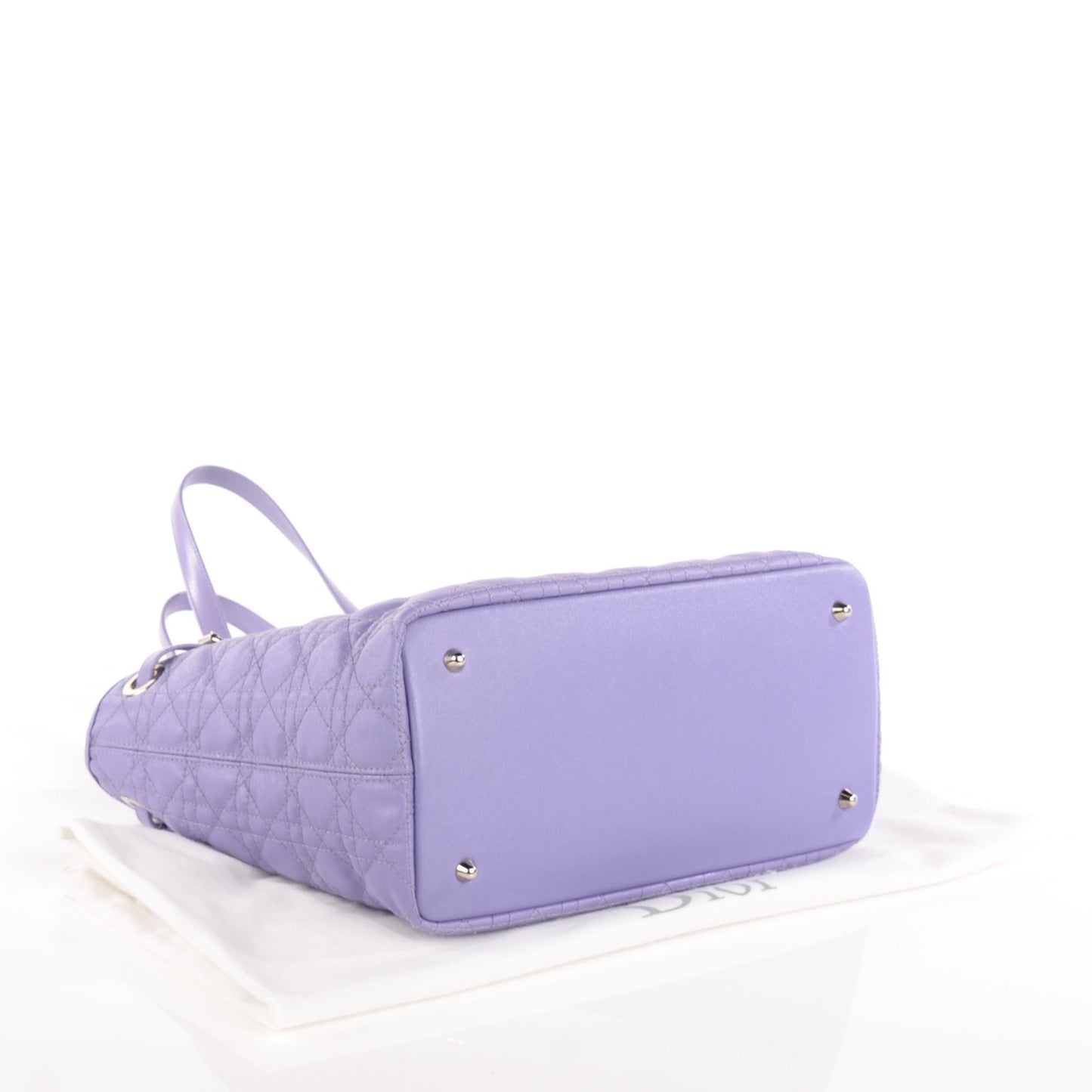 Coated Canvas Cannage Medium Panarea Tote Purple